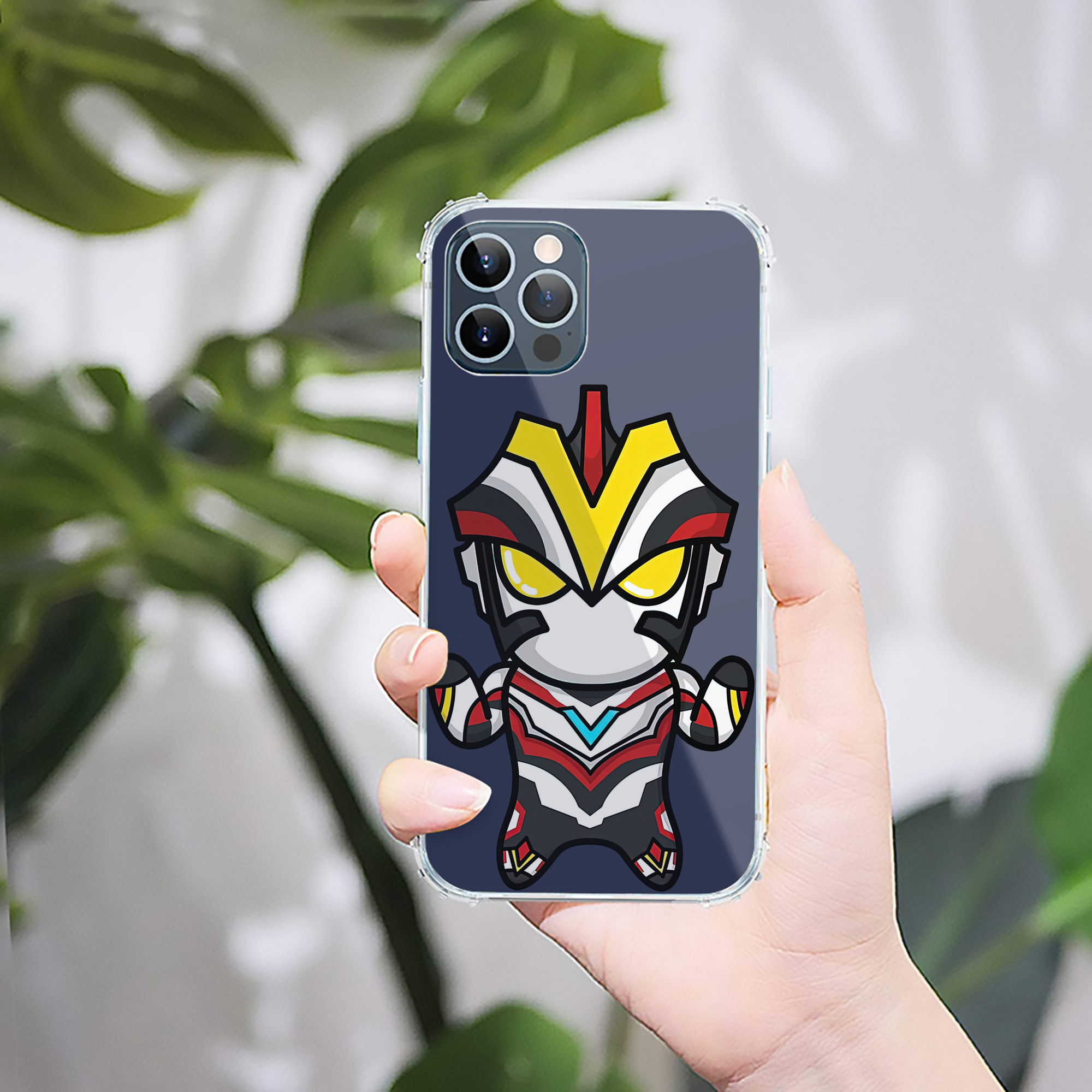 （画像用） ウルトラマン Ultraman 【iPhone 12シリーズ対応】透明スマホケース（クリアソフトケース）
